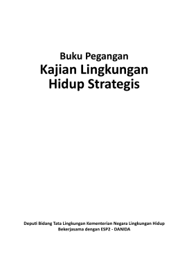 Buku pegangan kajian lingkungan hidup strategis
