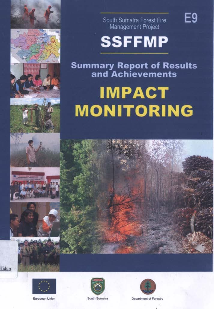 Summary report of results and achievements Impact monitoring