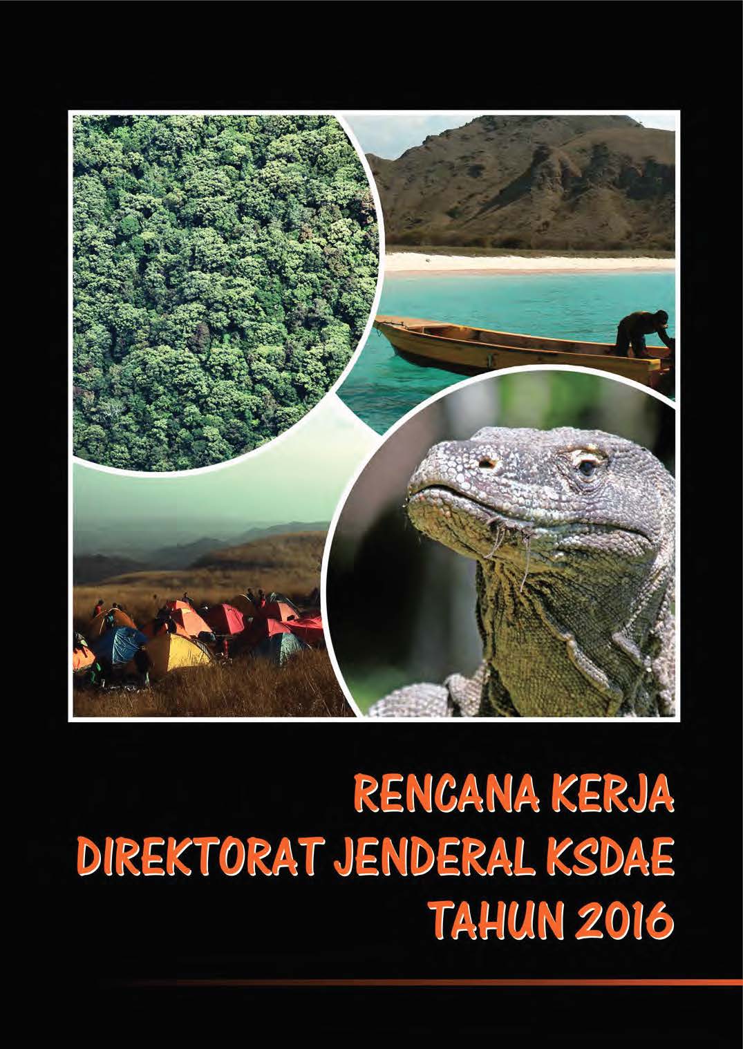 Cover RENCANA KERJA DIREKTORAT JENDERAL KONSERVASI SUMBER DAYA ALAM DAN EKOSISTEM TAHUN 2016