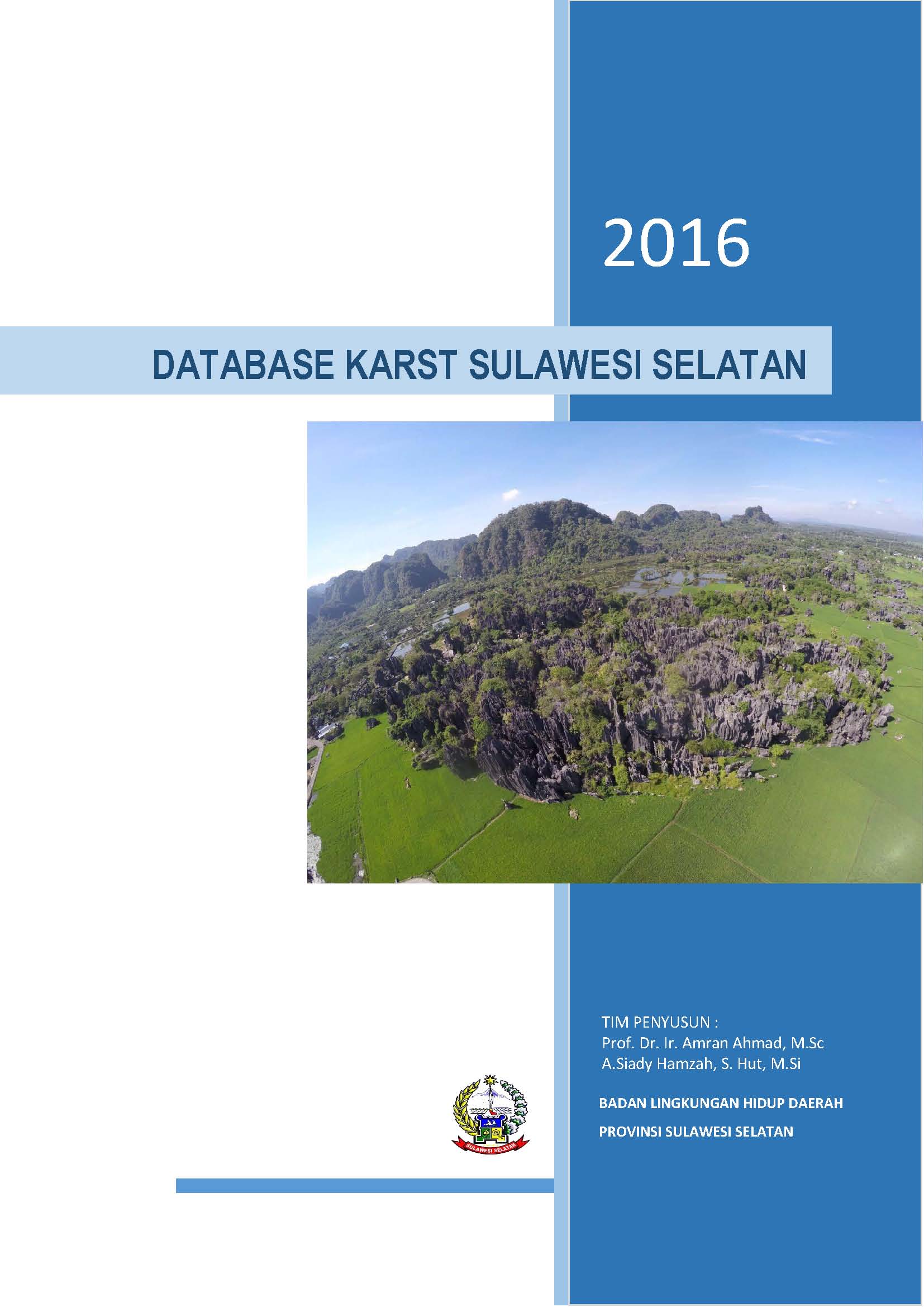 Cover DATABASE RARST SULAWESI SELATAN