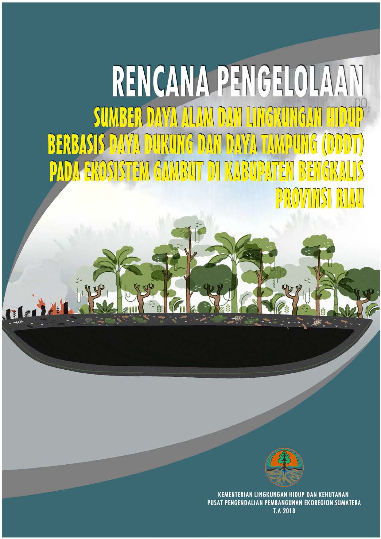 Cover RENCANA PENGELOLAAN SUMBER DAYA ALAM DAN LINGKUNGAN HIDUP BERBASIS DAYA DUKUNG DAYA TAMPUNG (DDDT) PADA EKOSISEM GAMBUT DI KABUPATEN BENGKALIS