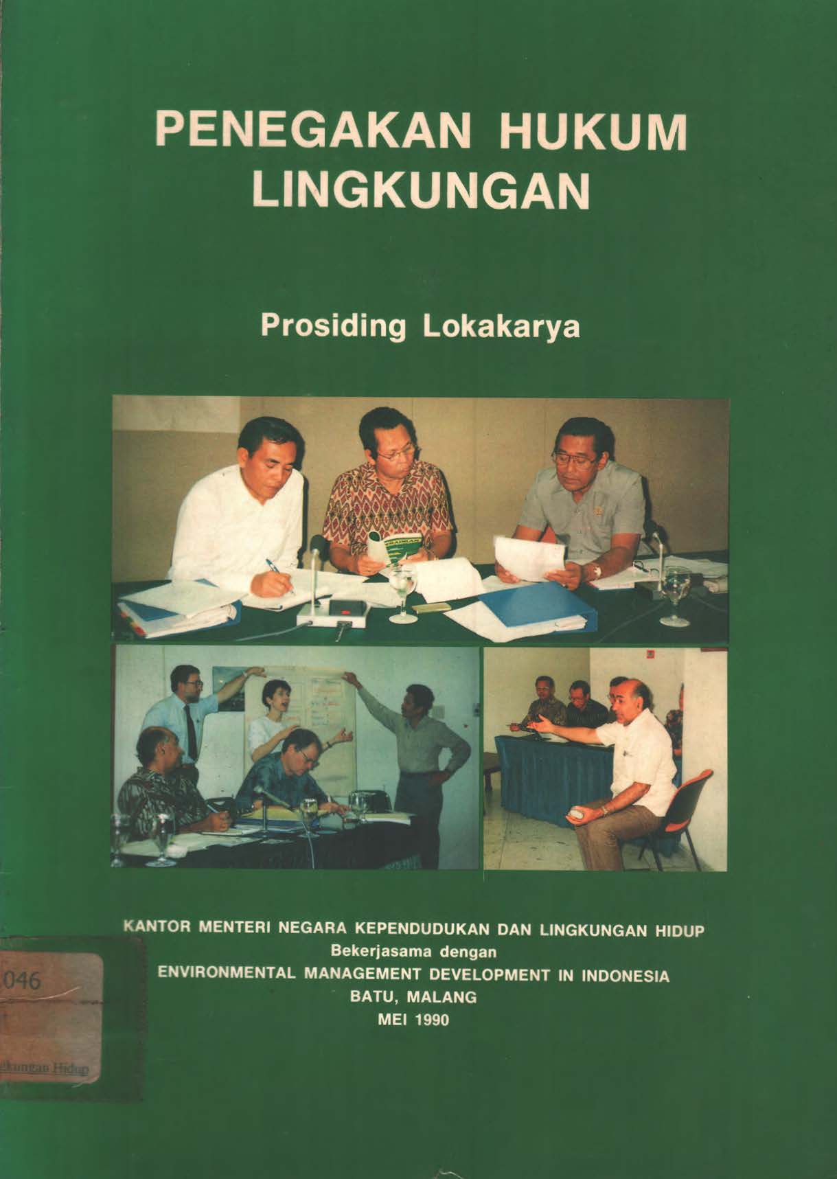 Cover PROSIDING LOKAKARYA  PENEGAKAN HUKUM LINGKUNGAN