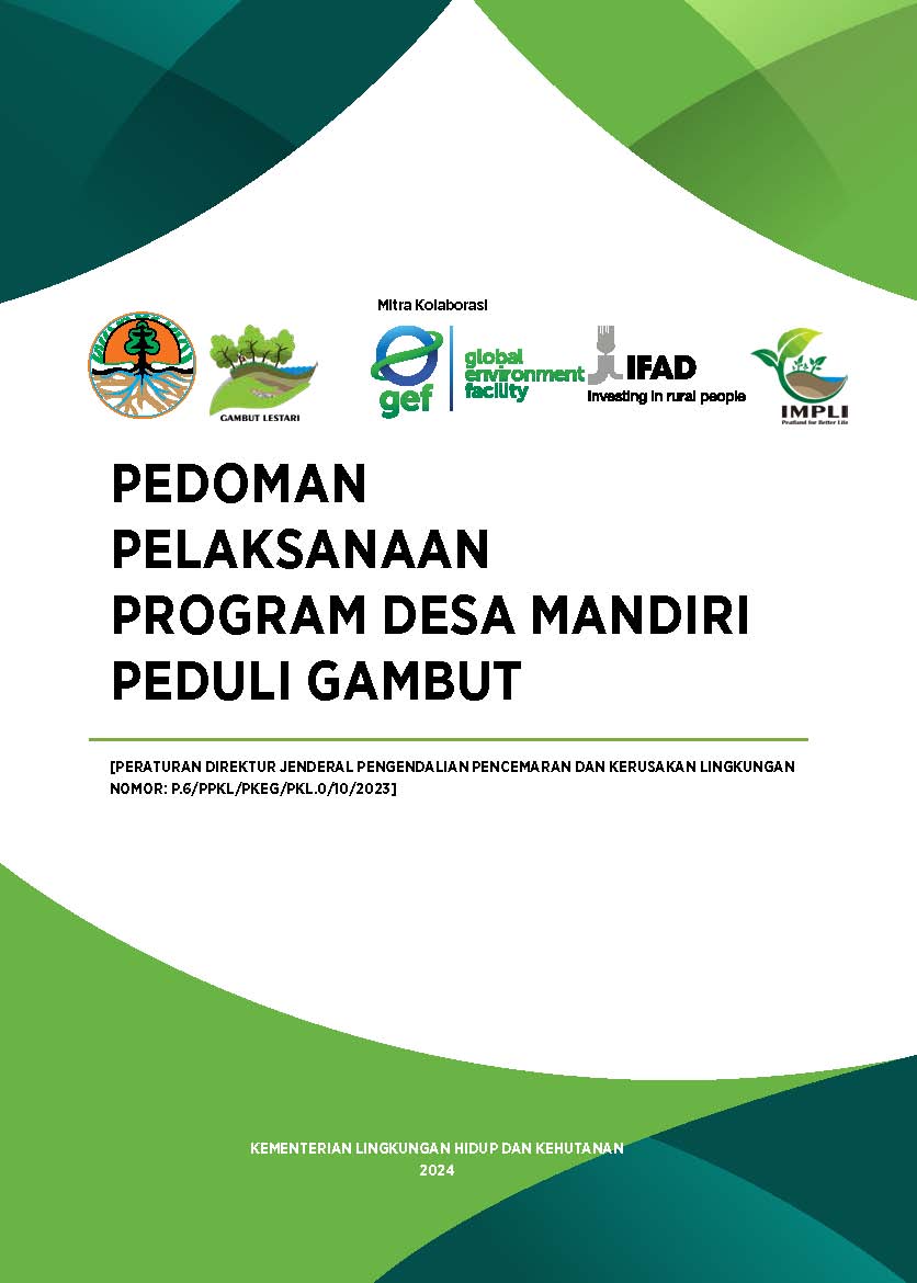 Cover PEDOMAN PELAKSANAAN PROGRAM DESA MANDIRI PEDULI GAMBUT KEMENTERIAN LINGKUNGAN HIDUP DAN KEHUTANAN 2024