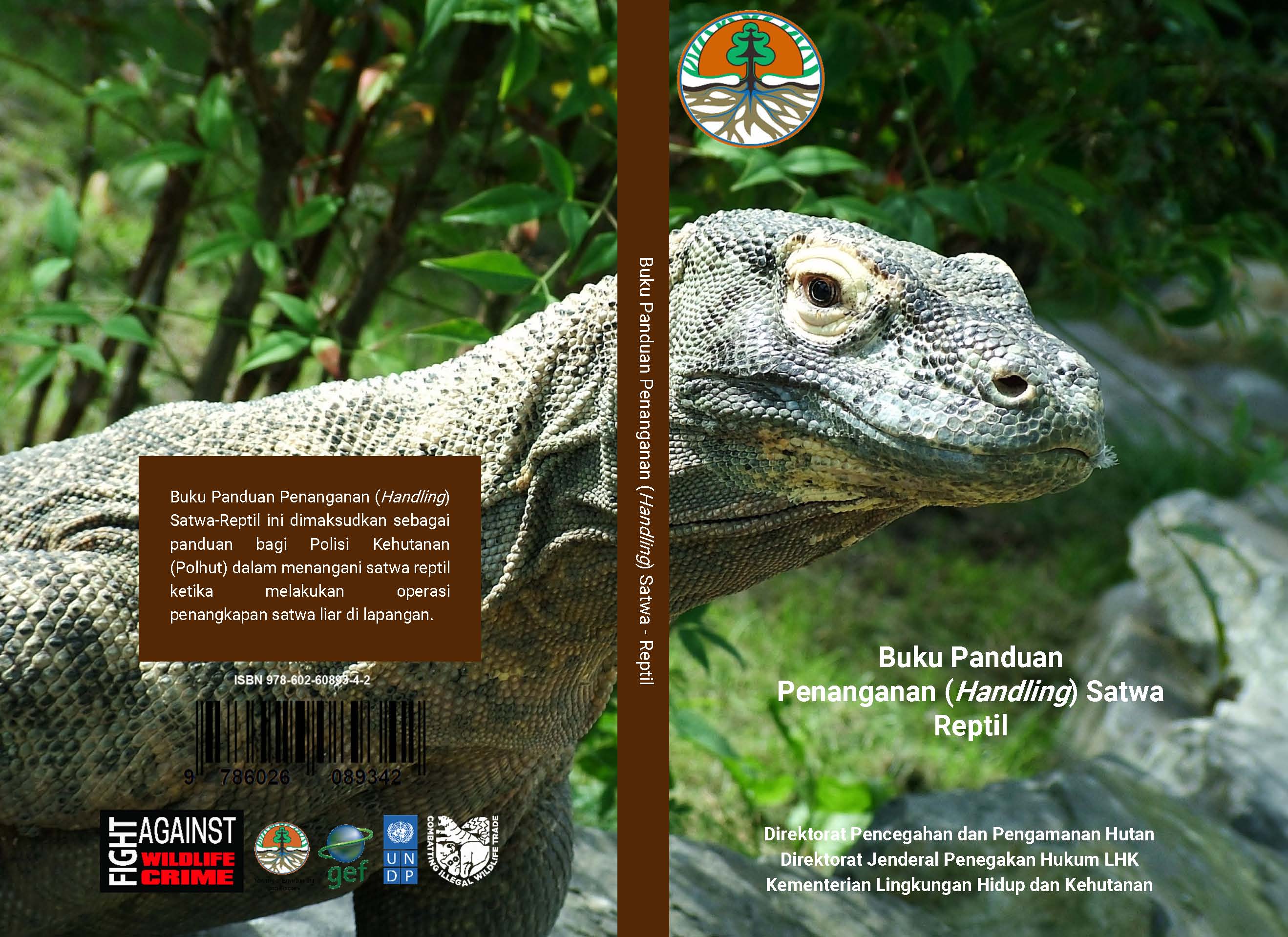 Cover Buku Panduan Penanganan (Handling) Satwa-Reptil