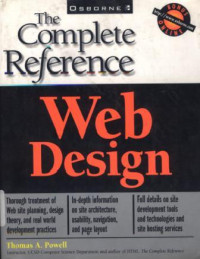 Image of Web design : the complete reference / Thomas A Powell